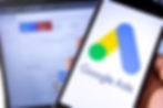 Google Ads app is open in a tablet