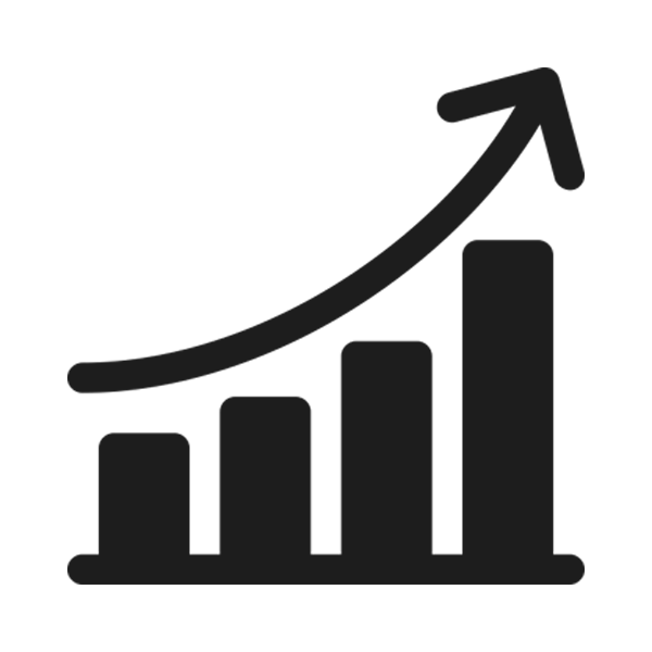 Increase Traffic Chart Icon