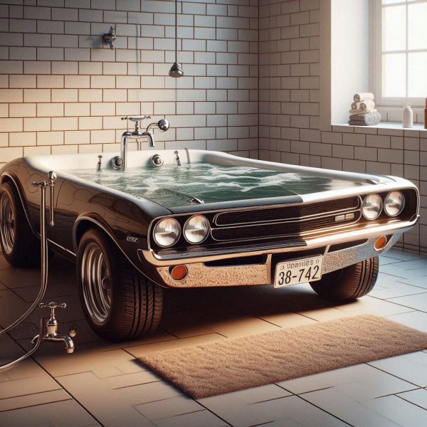 The Allure of a Muscle Car Shaped Bathtub