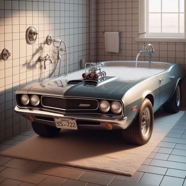 The Impact of Muscle Car Shaped Bathtubs on Bathroom Culture