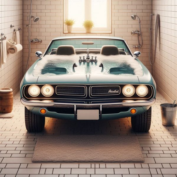 Enhancing Your Bathroom Decor with a Muscle Car Shaped Bathtub