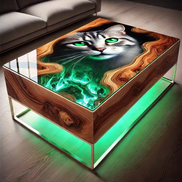 What is a Cat Epoxy Coffee Table?